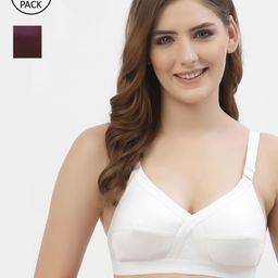 Floret Pack of 2 Solid Everyday Bra-27