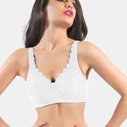 Dazzle White Abstract Everyday Bra-picture-39