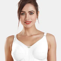 Dazzle White Non Padded Non Wired Minimizer Bra-picture-40