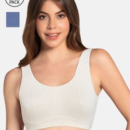 Amante Solid Pack of 2 Non Padded Wirefree All Day Lounge Cami Bras - BRA78802-picture-21