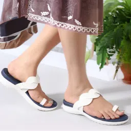 Carlton London White Solid Women Comfort Flats-picture-48