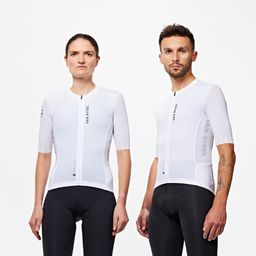 Unisex Short-Sleeved Summer Road Bike Jersey Racer 2 - White-image-88