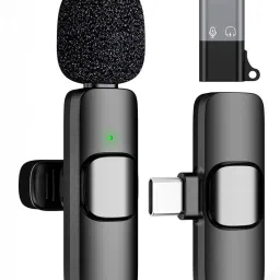 Erabell Microphone for Type-C Android & iPhones Noise-Cancelling Lapel Mic for Youtubers Camera Microphone-image-6