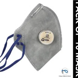 Reusable Mask Antivirus Mask Premium Fabric Multilayer Antipollution Protection Mask for Men Kids Women High Quality Washable N95 Mask With Adjustable Noseclip Headloop Earloop Pack of 10 Grey Mask Reusable, Washable-10