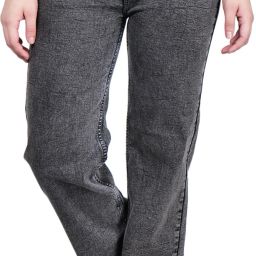 Women Boyfriend Mid Rise Grey Jeans-image-28