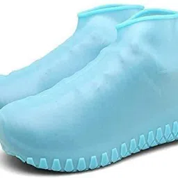 Reusable Rainproof Silicon Waterproof Shoe Cover Multicolored High Ankle Cover Silicone BLUE Boots Shoe Cover, High Ankle Shoe Cover, Toes Shoe Cover-image-8