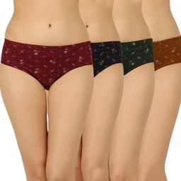 Pack of 4 Women Hipster Multicolor Panty-image-20