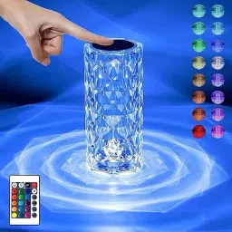 Rose Diamond LED Crystal Lamp with 16 Colors Changing Remote and Touch Control Table Lamp-picture-15