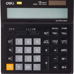 WM01020 Smart Calculator, Electronics Desktop Calculators, 12 Digit Large LCD Display, 120 Step Check, Handheld Calculator for Daily and Basic Office Use with Tax Function (Black) EM01020 Basic Calculator-image-27