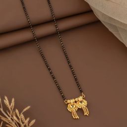Beautiful and Latest Design Pendant with 18 Inch chain Alloy Mangalsutra-image-88