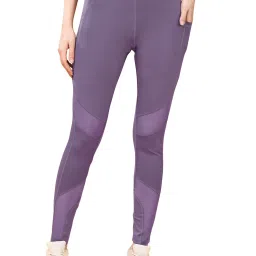 Self Design Women Light Blue Tights-image-41