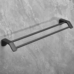 plantex Aluminium Towel Rod/Towel Hanger for Bathroom/Towel Stand/Towel Holder (971) Black Towel Holder-picture-36