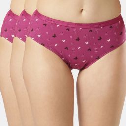 Pack of 3 1523 High Coverage Super Combed Cotton with StayFresh Treatment Women Hipster Multicolor Panty-image-57