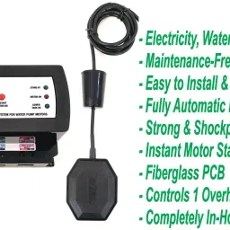 Me-TECH INNOVATIONS MOHALI Automatic System (Water Level Controller) with 2 Tank Sensors P-5550 (1+1) Wired Sensor Security System image 2