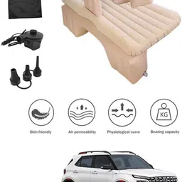 msnp Car Inflatable Beige Bed Mattress With Pump For Venue N LineHyundai2023 Car Inflatable Bed-picture-4