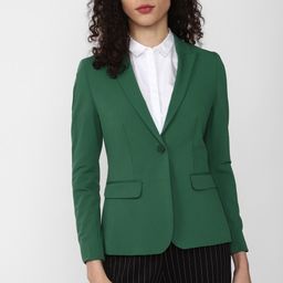 van heusen Women Solid Single Breasted Formal Blazer-picture-1