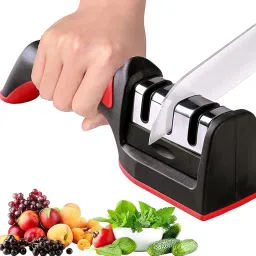 3 Stage Knife Sharpener for Kitchen Sharpener self Knives Shaping Multi use Knife Sharpening Steel-image-34