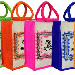 Canvas Jute Bags Eco Friendly Code SD-13 of 6 Units Design Ugarwadi Pack of 6 Grocery Bags-image-60