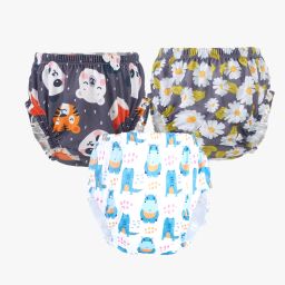 Baby Panty: Boys and Girls Waterproof Printed Panty (Pack of 3)-25