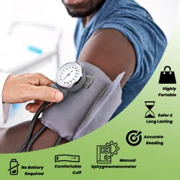 Voix HS-20A Aneroid Sphygmomanometer With Classic Nylon Cuff Manual Bp Monitor image 4