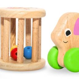 Baby wooden Gift Set Rattle-19