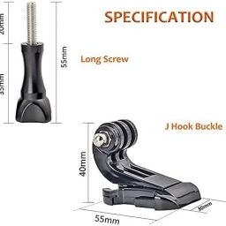 TECHGEAR 360 Degree -Hook Buckle Base Vertical Surface Mount Compatible with Gopro Iron Camera Pistol Grip image 4