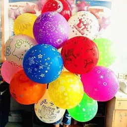 Printed Baby Shower Latex Balloon, Pack Of 50, Assorted Colour Balloon-image-50
