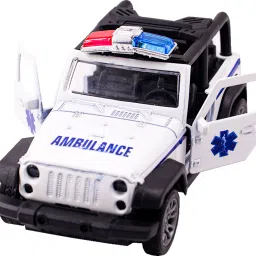 Thar Ambulance 1:32 Scale Metal Toy Car with Pull Back Action & Opening Doors-12