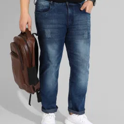 Men Regular Mid Rise Blue Jeans-image-21