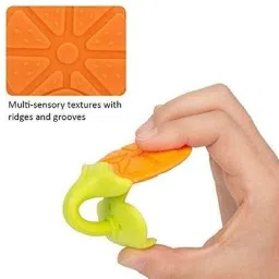 dgtteether Infant Silicone Baby Teething Fruit Shape Toy for 0-12 Months, RANDOM COLOURS Teether image 2
