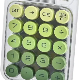9685 Transparent Desk Calculator With Mechanical Buttons And 10 Digit Display Basic Calculator-25