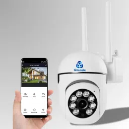 Grousale 3MP Full HD WiFi Smart Camera | 360° PTZ | Color Night Vision Security Camera-picture-48