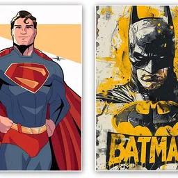 art recall Batman and superman poster Photographic Paper-picture-32