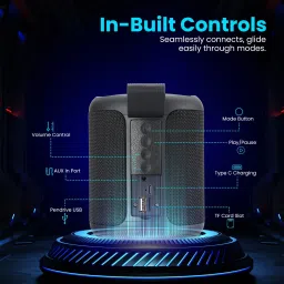Portronics SoundDrum P Wireless with 6-7 hrs Playback Time, Handsfree Calling, 20 W Bluetooth Speaker image 5