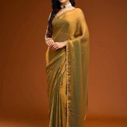 Self Design, Embellished, Woven Bollywood Tissue, Cotton Silk Saree-image-62