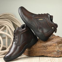 100% Genuine Leather Chelsea Boots for Men | Cushioned Insole, Slip-Resistance Boots For Men-image-73