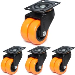 ouble Wheel Puff Castor Heavy Duty 360 Degree Swivel Double Castor Appliance Furniture Caster-image-53