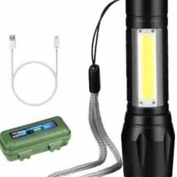 gaudee GD MINI RECHARGEABLE LED TORCH FOR SAFETY, USB CHARGEABLE, PORTABLE WITH SAFETY CASE, 3 MODE LIGHT Torch image 2