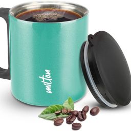 AURIGA STEEL MUG Wide Mouth for Easy Cleaning, Sturdy Handle, Hot and Cold Carbon Steel Coffee Mug-image-32