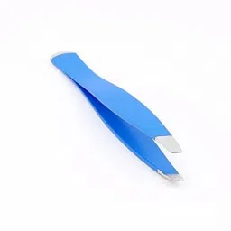 Beauty Tweezer Eyebrow Plucker Slant (Light Blue)-14