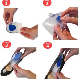 KRUNALENTERPRISE FITS IN ANY SHOE, Fitness, Cups Silicon Heel Pad Ankle Pain, Sport Type: Hiking Heel Tip Replacements-image-62
