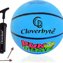 FUNTIME Junior Size 3 Blue Kids PlayZone With Pump & Pins Basketball - Size: 3-20