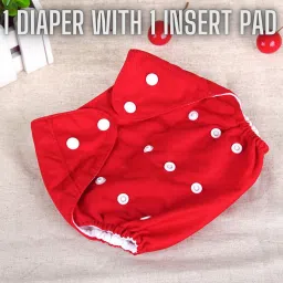 Reusable and Washable Cotton Cloth Baby Diapers with Insert Pads-image-16