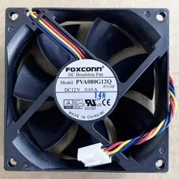 Enormity Foxconn PV080G12Q Axial Fan 12V=0.65A DC Brushless Air Cooling Fan 80*25mm 4Wire Cooler-picture-20