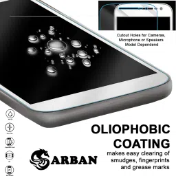ARBAN Edge To Edge Tempered Glass for Samsung Galaxy S25 Plus 5G Tempered Screen Protector | Anti-Scratch | Edge to Edge Full Coverage | 9H Hardness ( 1 FRONT SCREEN GUARD + 1 CAMERA LENS PROTECTOR + 1 FREE BACK EMBOSSED SKIN026 ) image 3