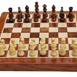 Classic Chess Board Game, Tabletop Strategy Game 4 cm Chess Board-58