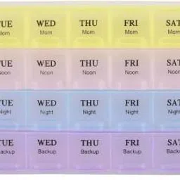 Storage Box for 28 Days or 4 Weeks Pill Box-4 Time Pill Medicine Organizer Reminder Pill Box-2