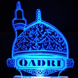 QADRI Acrylic 3D Illusion RGB 7 Colour Changing LED Plug n Play Table Lamp-16