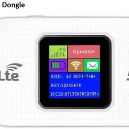 Muvit 4G Wireless Dongle with 5G All SIM Network Support with LCD Display Data Card image 2