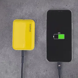 stuffcool Palm Smallest 10000 mAh 22.5W Fast Charging Power Bank (1 Type A and 1 Type C Ports, LED Indicator, Yellow) image 5